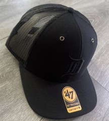 Detroit Tigers ‘47 Trucker Carhartt SnapBack Adjustable Hat Black Color Mesh Bac