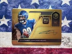 Cole Kmet 2020 Panini Elements Rookie Signatures Gold 12/79 #149 Auto