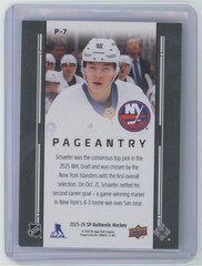 2025-26 SP Authentic Pageantry Rookie Matthew Schaefer #P-7 New York Islanders