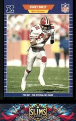 1989 Pro Set Atlanta Falcons Stacey Bailey #1