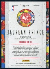 2016-17 Panini Court Kings Taurean Prince #137 Rookies II RC Atlanta Hawks NBA