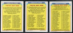 1993 Topps Black Gold Baseball Winner Redemption/Redeemed Cards – You Pick