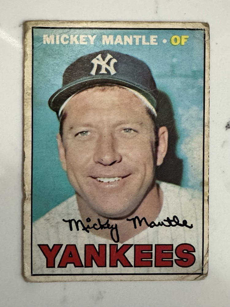 Mickey Mantle 1967 #150 O Pee Chee Baseball Card RARE