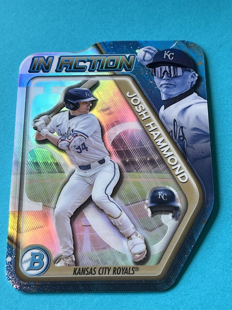 2025 Bowman Draft JOSH HAMMOND In Action #BIA-9 Kansas City Royals Qty Avail