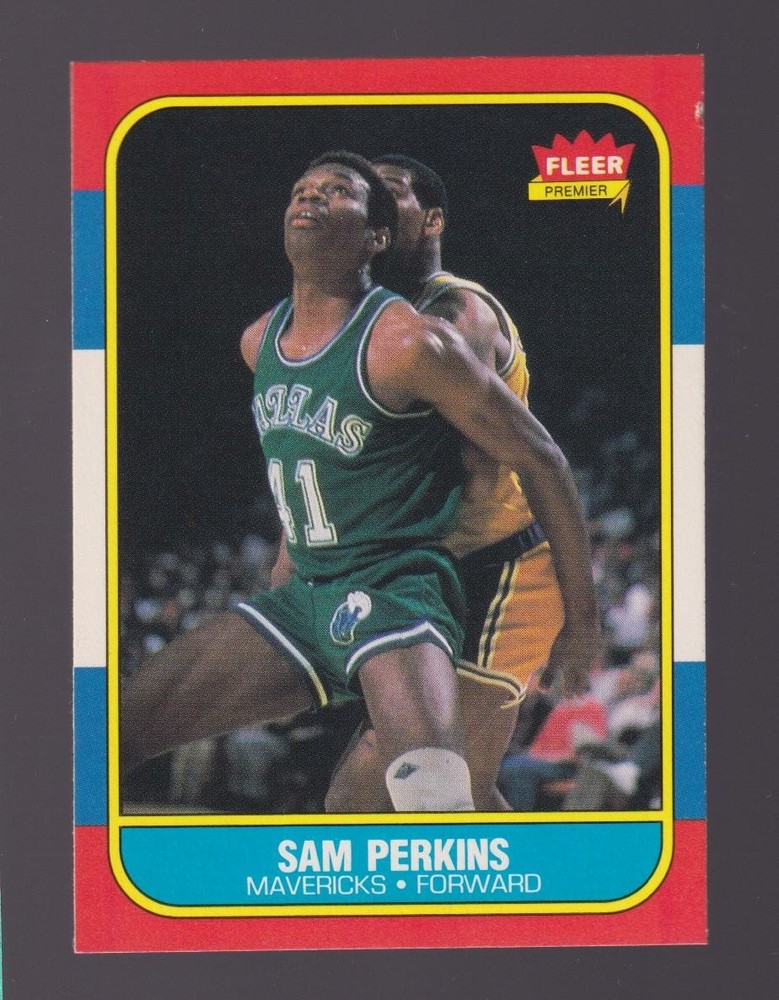 1986 Fleer #86 Sam Perkins Set Break