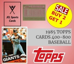 1985 TOPPS BASEBALL~CARDS #s 400-787~COMPLETE YOUR SET~YOU PICK~BUY 2 GET 1
