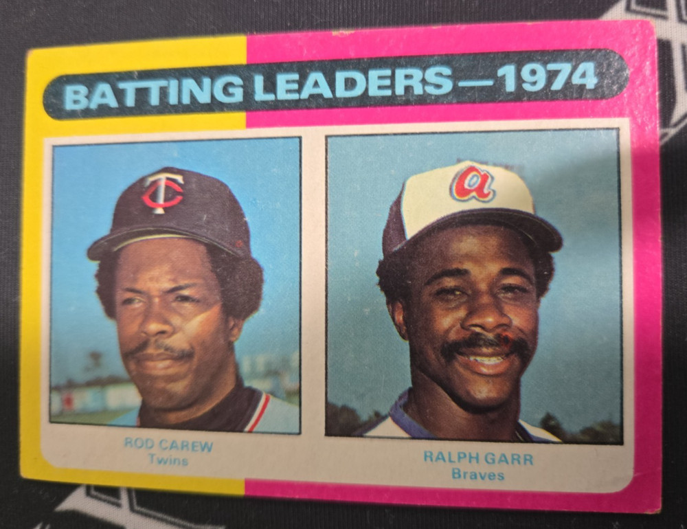 1975 Topps – League Leaders Rod Carew, Ralph Garr #306