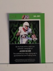 2025 PRO SET METAL BASE AUTOGRAPH #BA-JW1 JAEDON WILSON PRISMATIC PURPLE 14/15