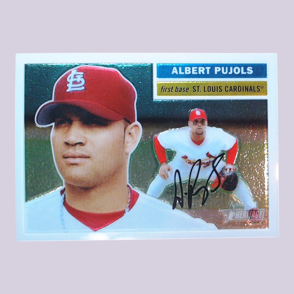 Albert Pujols 2005 Topps Heritage Chrome 1270/1956 #THC23 Cardinals ⚾