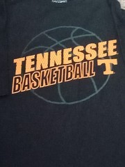 Champs XL University Tennessee Basketball Black And Orange T Shirt