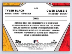 2024 Bowman Chrome #II-25 Tyler Black / Owen Caissie International Impact