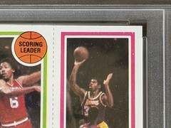 1980 1980-81 TOPPS MAGIC JOHNSON LARRY BIRD DR. J RC ROOKIE RC UNDERGRADED PSA 5