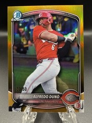 2025 Bowman Draft – Chrome Alfredo Duno #BDC-133 (RC) Gold Refractor /50