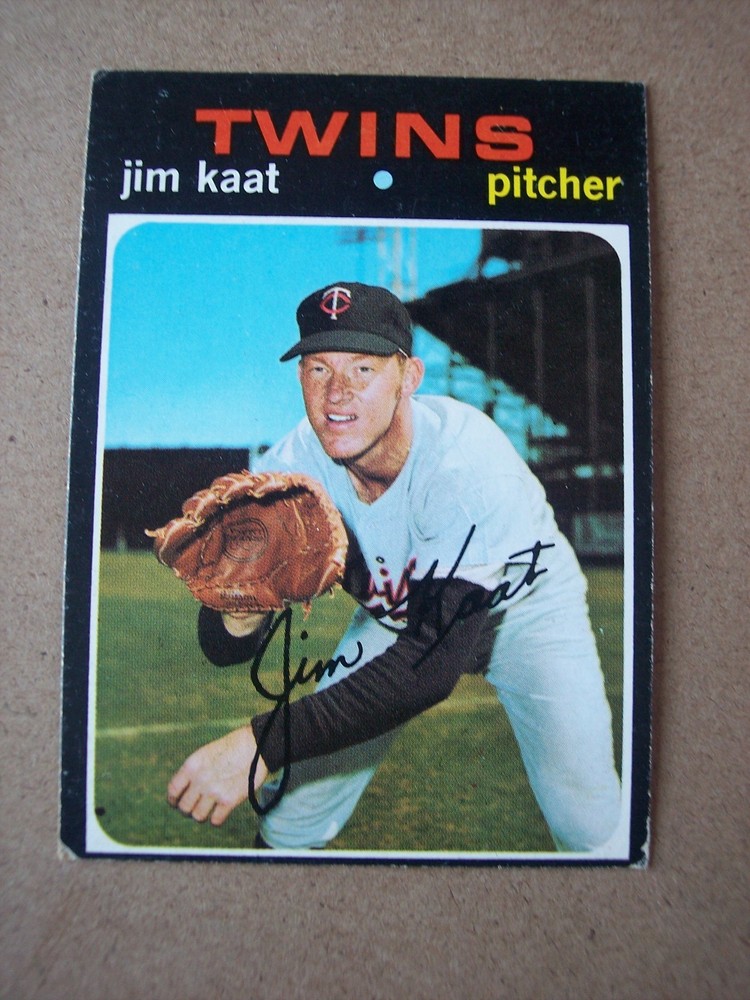 1971 Topps baseball Jim Kaat (HOF) card #245 GD-VG