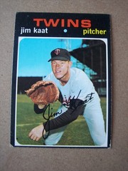 1971 Topps baseball Jim Kaat (HOF) card #245 GD-VG