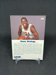Earvin &lsquo;Magic&rsquo; Johnson 1992 SkyBox USA Basketball NBA Game Strategy #30