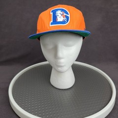 Denver Broncos Hat Cap Snap Back Medium Large Orange Blue NFL Football New Era