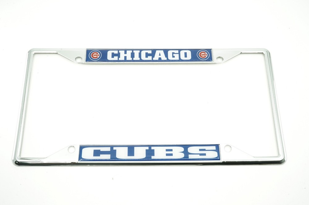 CHICAGO CUBS MLB Baseball Chrome Metal Car License Plate Frame