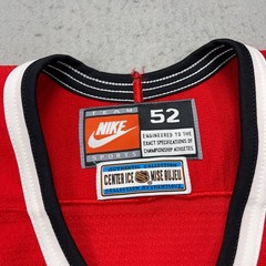 VINTAGE Chicago Blackhawks Jersey Mens 52 Nike Center Ice Bob Probert Fight Stra