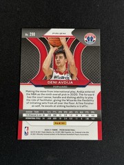 Deni Avdija 2020-21 Panini Prizm Orange Cracked Ice RC #290 WASH WIZ PORT TB SP