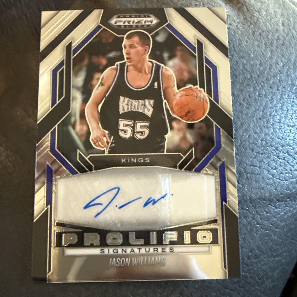 2024 Panini Prizm Black Jason Williams Prolific Signature Auto