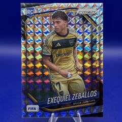2025-26 Panini Prizm FIFA Exequiel Zeballos Mosaic Prizm Rookie RC Boca Juniors