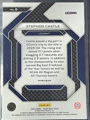 2024 Prizm Draft Picks Stephon Castle RC #6 Silver Prizm Rookie New Recruits