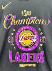 NEW Men&rsquo;s Los Angeles Lakers Nike 2020 NBA Finals Champions Long Sleeve Shirt