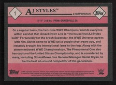 2018 Topps WWE Heritage AJ Styles #1