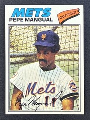 1977 Topps #552 Pepe Mangual New York Mets
