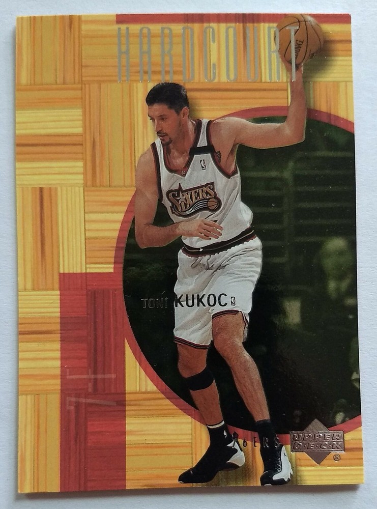 TONI KUKOC, 2000-01 UPPER DECK HARDCOURT #40, SIXERS