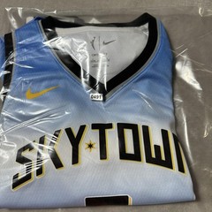 Chicago Sky Jersey Girls Large Blue WNBA Basketball Angel Reese Nike Rebel