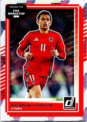 2025-26 Panini Donruss Road to Fifa World Cup – Brennan Johnson #1 Cracked Ice