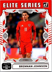 2025-26 Donruss Road to FIFA World Cup Brennan Johnson #1 Elite Series Wales