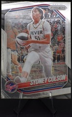 2025 Panini Prizm Sydney Colson White Seismic #1 & BASE CARD – Indiana Fever
