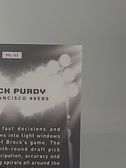 2025 Topps Chrome Black – Brock Purdy #HL-11 Hit The Lights SSP CASE HIT 49ers