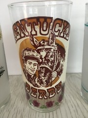 3 Vintage Horse Racing Glasses Pimlico Preakness 1979 Kentucky Derby 1977 1995