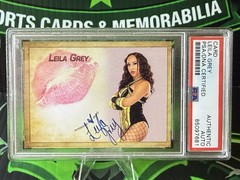 Leila Grey Kiss Card Signed Autograph Auto Collectors Expo TNA AEW WWE PSA Auth