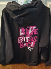OFFICIAL WWE Men&rsquo;s AJ LEE LOVE BITES BACK Pullover Hoodie XXL 2XL A.J. SOLD OUT