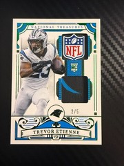 2025 National Treasures #39 Trevor Etiene rc 2-clr jersey – NFL shield #-5