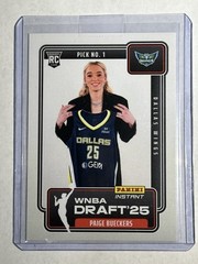 2025 Panini Instant WNBA PAIGE BUECKERS DRAFT NIGHT Wings RC #DN-1 Serial #’d!