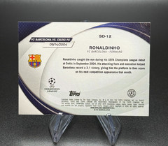 Ronaldinho 2023-24 Topps Chrome UCC #SD-12 Starball Debut Orange Lava Refractor