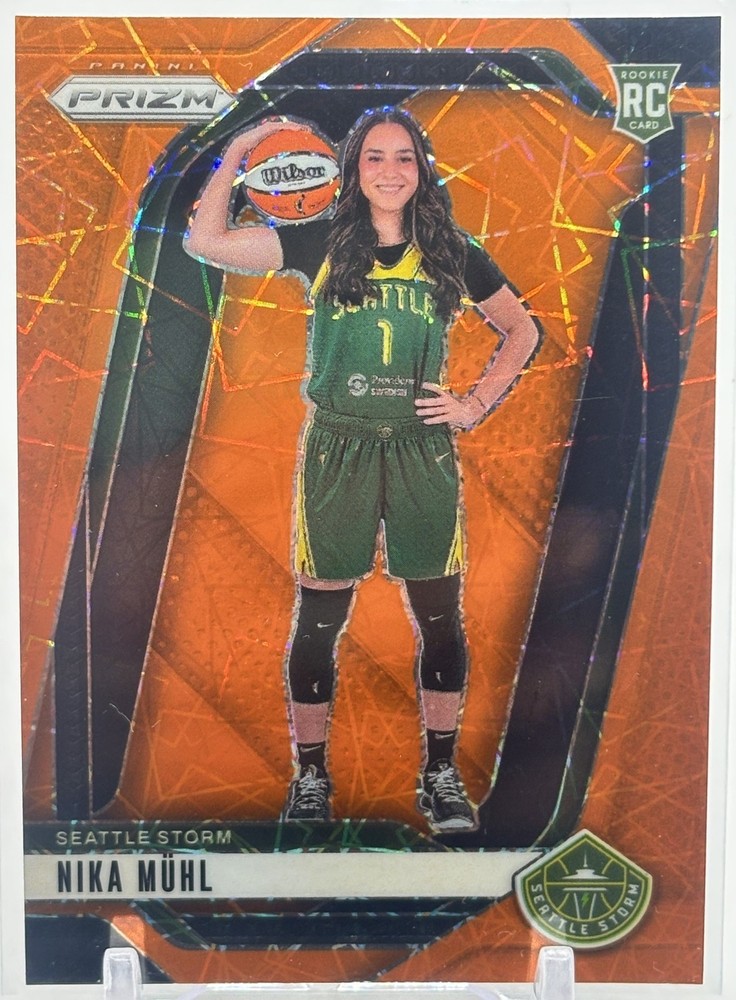 2024 Panini WNBA Prizm Nika Muhl #146 Orange Velocity RC Storm