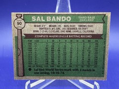 SAL BANDO 1976 Topps #90 – EX – Oakland