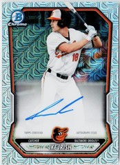 Ike Irish 2026 Bowman Chrome On Card Auto Mojo Refractor #BMA-II Orioles