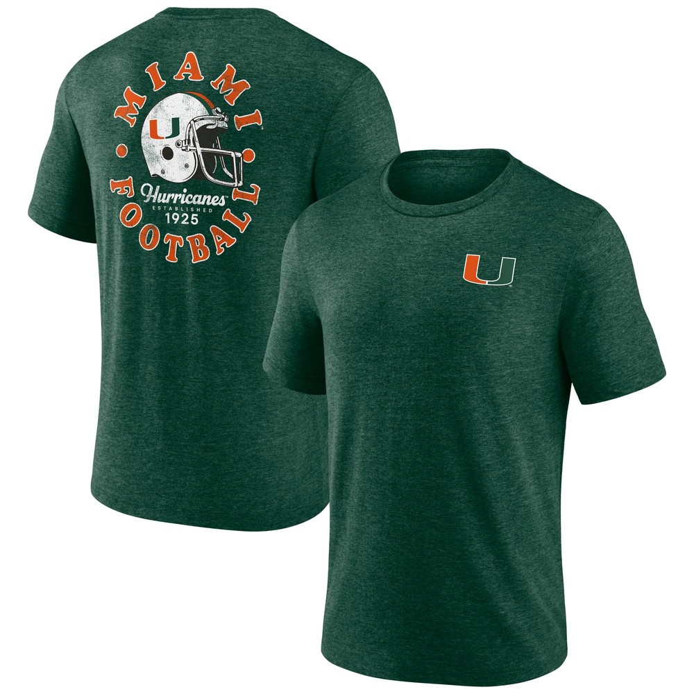 Men&rsquo;s Fanatics MTO Label Heather Texas Orange Miami Hurricanes Old-School Bold