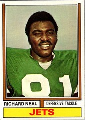 11974 Topps Football – Richard Neal #468 – New York Jets B