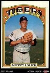 1972 Topps #450 Mickey Lolich Tigers 5 – EX
