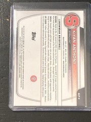 KIYAN ANTHONY 2025-26 BOWMAN CHROME U SAPPHIRE REFRACTOR 1ST #BCP-4 Q3464