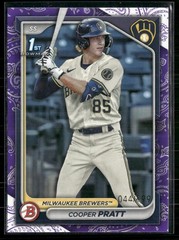2024 Bowman #BP-137 Cooper Pratt Prospects Purple Pattern #/199